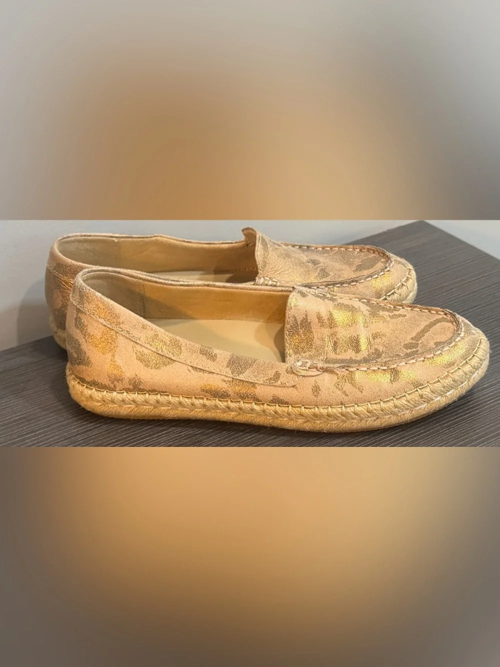 Naturalizer Leopard-Print Espadrille Loafers - Tan